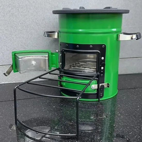 Doppelbrenner-Gaskocher, Campingbrenner mit klappbaren Armen, Windschutzscheibe zum Kochen im Freien, Camping, Picknick, Grillen, Ci23302